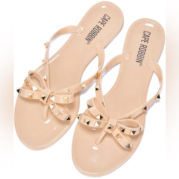 Nude Bow Sandals - Picture 5 of 5